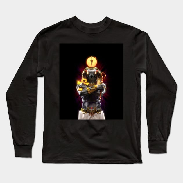 Ra The Sun God Long Sleeve T-Shirt by David Penfound Artworks